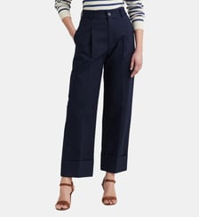 Pantalon 7/8 Zeeya à pinces coton Lauren Ralph Lauren