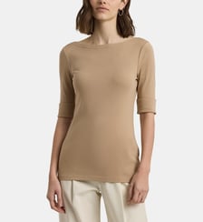 T-shirt cintré Judy coton stretch Lauren Ralph Lauren
