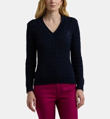 Pull droit Meren maille torsadée Lauren Ralph Lauren