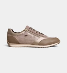Baskets basses Calithe cuir velours brillant Geox