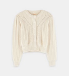 Gilet Golter maille à motif ajouré Bellerose