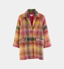 Manteau Santana droit carreaux fantaisie Bellerose