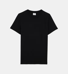 T-shirt droit uni en coton Courrèges
