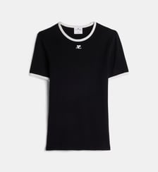 T-shirt slim logo coton Courrèges