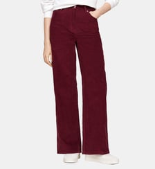 Pantalon Claire évasé coton velours milleraies Tommy Hilfiger