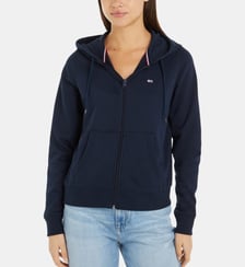 Sweat droit molleton zippé capuche Tommy Hilfiger