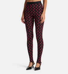 Legging fuseau effet seconde peau monogrammé Marine Serre