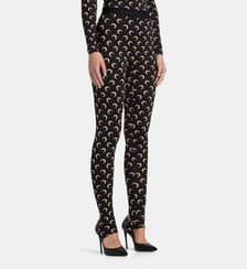 Legging fuseau effet seconde peau monogrammé Marine Serre