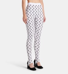 Legging fuseau effet seconde peau monogrammé Marine Serre