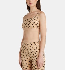Brassière de sport Moon en jersey Marine Serre
