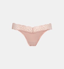 Culotte tanga bandeau en dentelle Calvin Klein