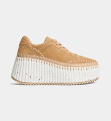 Baskets basses compensées Nama en cuir Chloé