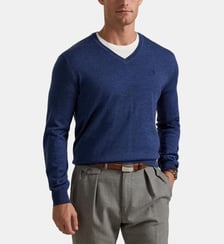 Pull droit en laine signature Polo Ralph Lauren
