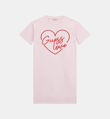 Robe t-shirt droite signature Guess
