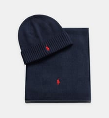 Coffret écharpe et bonnet signature Polo Ralph Lauren