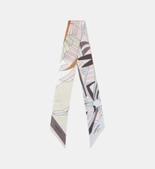 Bandeau Arabesque Duo à motif en soie Lancel