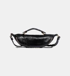Sac à main Origami S serpent et cuir Lancel