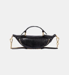 Sac à main Origami en cuir et python lamé Lancel