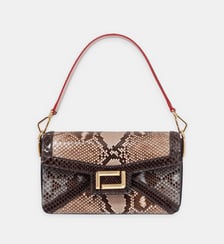 Sac à main Angele en cuir et pyhton Lancel