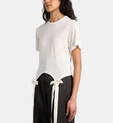 T-shirt Easy crop nœuds  Simone Rocha