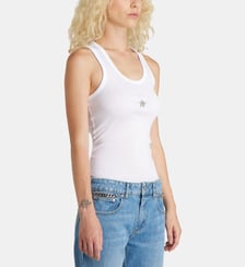 Débardeur slim mini étoile à cristaux fantaisies en lyocell en coton Stella McCartney