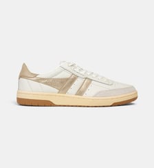 Tennis basses Falcon Mirror en cuir grainé Gola