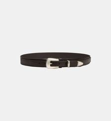 Ceinture en cuir boucle western  Lemaire