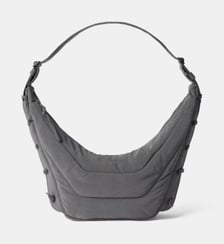 Sac demi-lune Soft Game Medium en nylon Lemaire