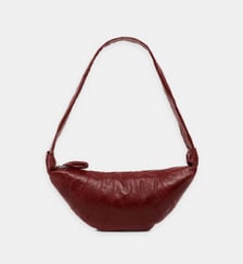 Sac à main Croissant Medium en coton enduit Lemaire