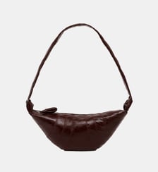 Sac à main Croissant Medium en coton enduit Lemaire