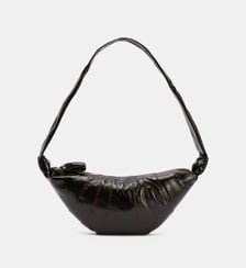 Sac à main Croissant Medium en coton enduit Lemaire