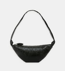 Sac à main Croissant Medium en coton enduit Lemaire