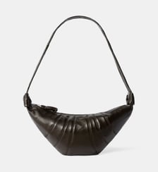 Sac à main Croissant Medium en coton enduit Lemaire