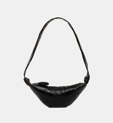 Sac besace Croissant Small en coton enduit Lemaire