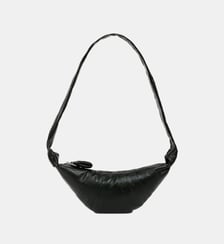 Sac besace Croissant Small en coton enduit Lemaire
