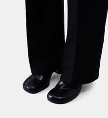 Bottines à talons en cuir Lemaire