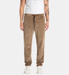 Pantalon chino droit coton mélangé velours Replay