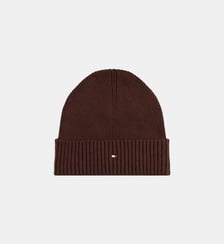Bonnet coton et cachemire à revers Tommy Hilfiger
