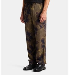 Pantalon droit fluide Paxford à imprimé Dries Van Noten