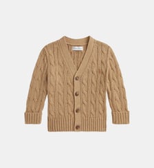 Cardigan droit signature maille torsadée coton Polo Ralph Lauren