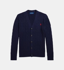Cardigan signature maille torsadée en coton Polo Ralph Lauren