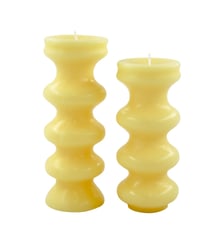 Lot de 2 bougies tournées Cerabella