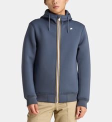Sweat siglé zippé à capuche K-Way