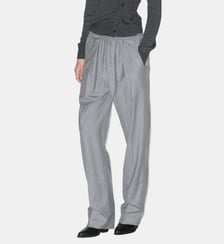 Pantalon large Liska à rayures en laine Isabel Marant