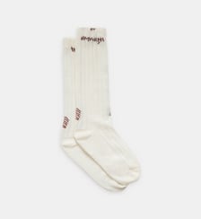 Chaussettes mi-hautes en coton côtelé Marni