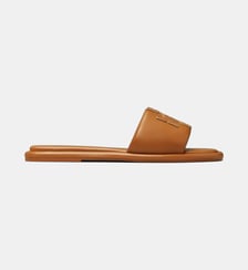Sandales plates en cuir signature Tory Burch