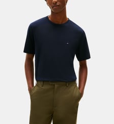 T-shirt droit coton drapeau Tommy Hilfiger
