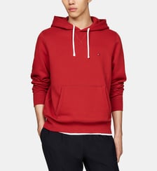 Hoodie droit coton mélangé Tommy Hilfiger