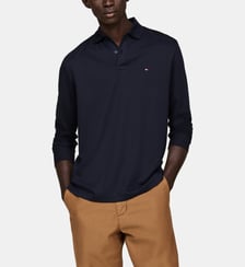 Polo droit coton jersey manches longues Tommy Hilfiger