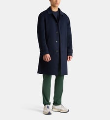 Manteau mi-long droit en laine mélangée Tommy Hilfiger